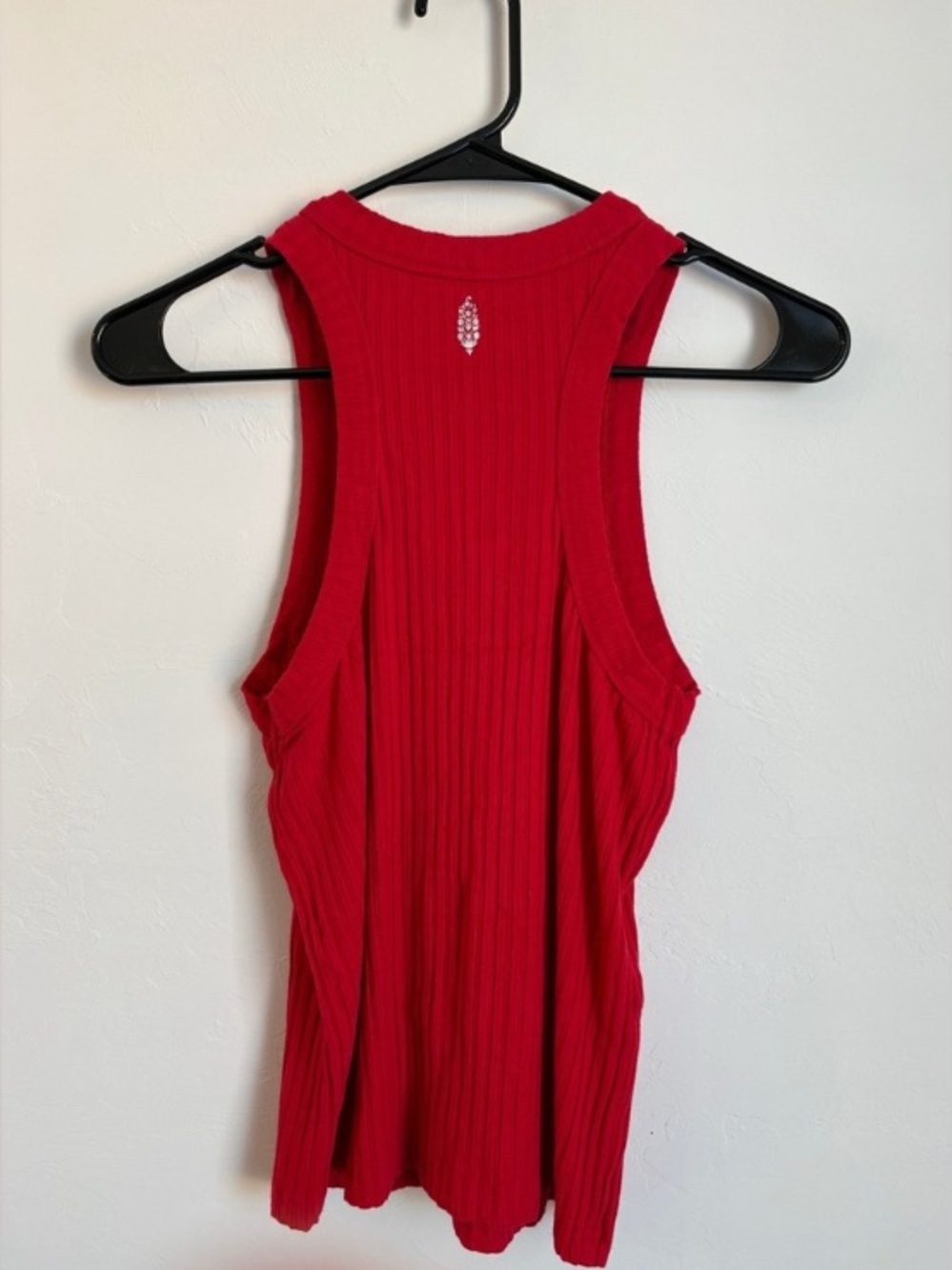 Ribbed Red Racerback Tank Top